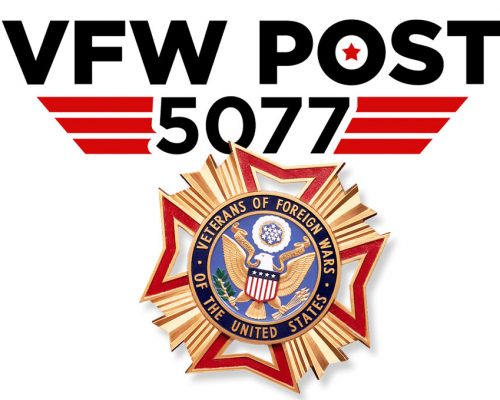 VFW Post 5077 logo and badge VFW Post 5077 logo and badge